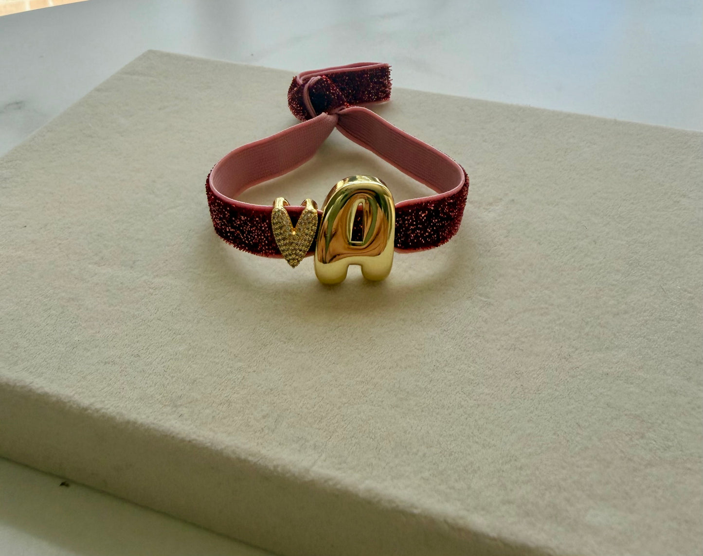 CRIMSON HEART LUXE ELASTIC BRACELET