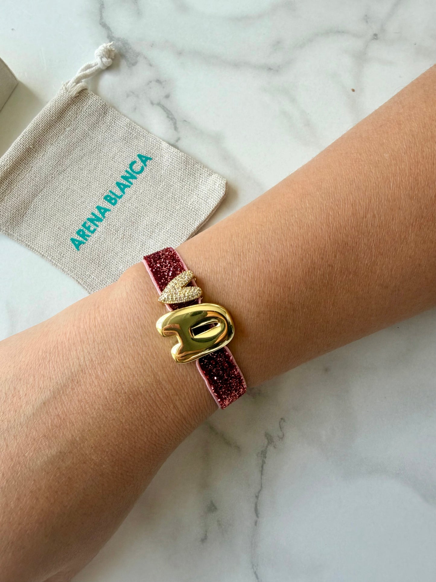 CRIMSON HEART LUXE ELASTIC BRACELET